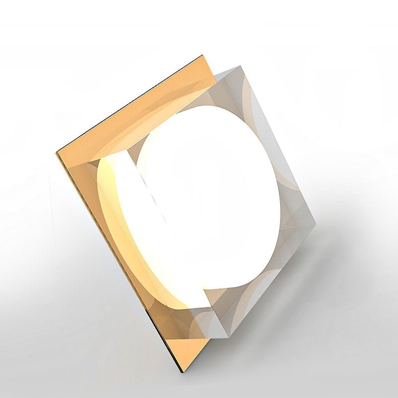 Luxury Style Acrylic 3 Colors Dimming DimLed downlight 5W 7W spot light led lamps ceiling lamp For Indoor recessed lighting