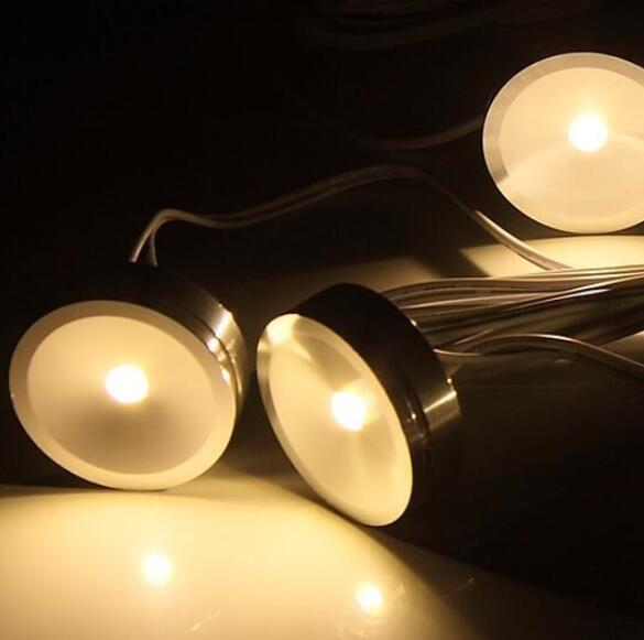 Super 1W High quality Warm Cool White Led puck light for Home Kitchen Lighting AC85-260V