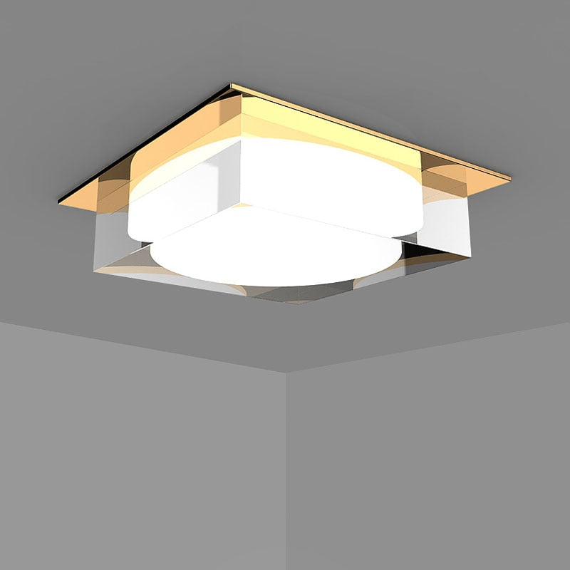 Luxury Style Acrylic 3 Colors Dimming DimLed downlight 5W 7W spot light led lamps ceiling lamp For Indoor recessed lighting