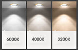 Luxury Style Acrylic 3 Colors Dimming DimLed downlight 5W 7W spot light led lamps ceiling lamp For Indoor recessed lighting