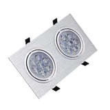 Led Downlights 2x7W AC85-265V Square LED Ceiling Downlight Lamps Recessed Led Ceiling Lamp Home Indoor Lighting