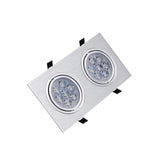 Led Downlights 2x7W AC85-265V Square LED Ceiling Downlight Lamps Recessed Led Ceiling Lamp Home Indoor Lighting
