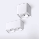 Square COB LED dimmable Downlights 10W/12W/20W/24W Surface Mounted LED Ceiling Lamps Spot Light LED Downlights AC85V-265V