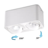 Square COB LED dimmable Downlights 10W/12W/20W/24W Surface Mounted LED Ceiling Lamps Spot Light LED Downlights AC85V-265V