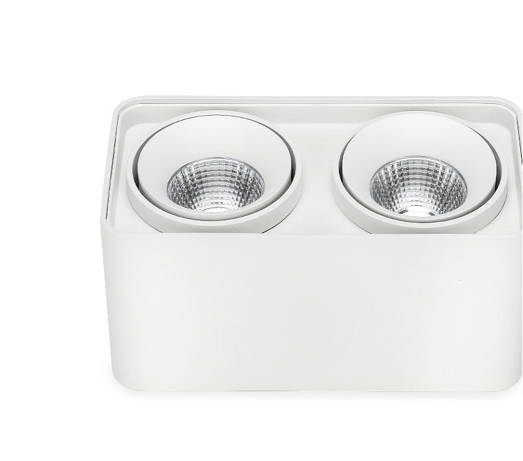 Square COB LED dimmable Downlights 10W/12W/20W/24W Surface Mounted LED Ceiling Lamps Spot Light LED Downlights AC85V-265V