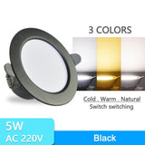 LED Downlight 3w 5w 10 Pcs spot led light 3000k 4500K 6000K AC 220V-240V Downlight Kitchen living room Indoor recessed lighting