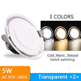 LED Downlight 3w 5w 10 Pcs spot led light 3000k 4500K 6000K AC 220V-240V Downlight Kitchen living room Indoor recessed lighting