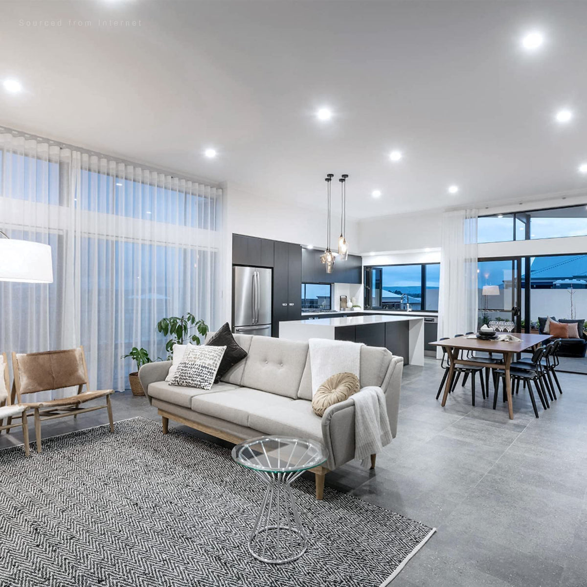 Led Downlight AC220V Ceiling Light 5W 9W 12W Recessed Down light Round Led Panel Light 15W 18W Spotlight Indoor Lighting