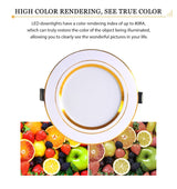 Led Downlight AC220V Ceiling Light 5W 9W 12W Recessed Down light Round Led Panel Light 15W 18W Spotlight Indoor Lighting