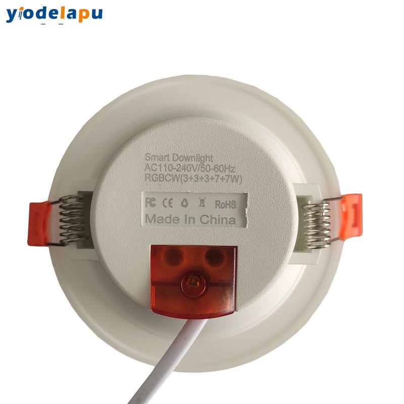 LED Downlight WiFi TUYA Smart Life Dimming Bluetooth lamp 7W 3.5inches RGB Change Warm Cool light Work with Alexa Google Home