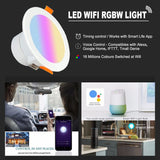 LED Downlight WiFi TUYA Smart Life Dimming Bluetooth lamp 7W 3.5inches RGB Change Warm Cool light Work with Alexa Google Home
