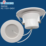 Wholesale 3W 5w LED Downlights ac 110V 220V 240V led bulb Warm white Cold white led lights