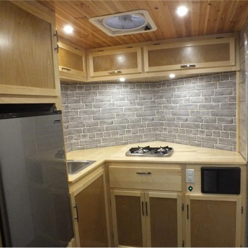 Tokili Smart LED Downlight Ceiling Recessed Lamp Ultra Slim Spring Clip Mount Full Aluminium 12V Dome Light Interior for RV Boat