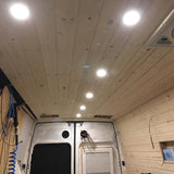 Tokili Smart LED Downlight Ceiling Recessed Lamp Ultra Slim Spring Clip Mount Full Aluminium 12V Dome Light Interior for RV Boat