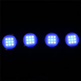 Linkable Under Cabinet LED Downlight Dimmable 8pcs Puck Lights+Wireless RF Remote Control Power Adapter RGB Decoration Lighting