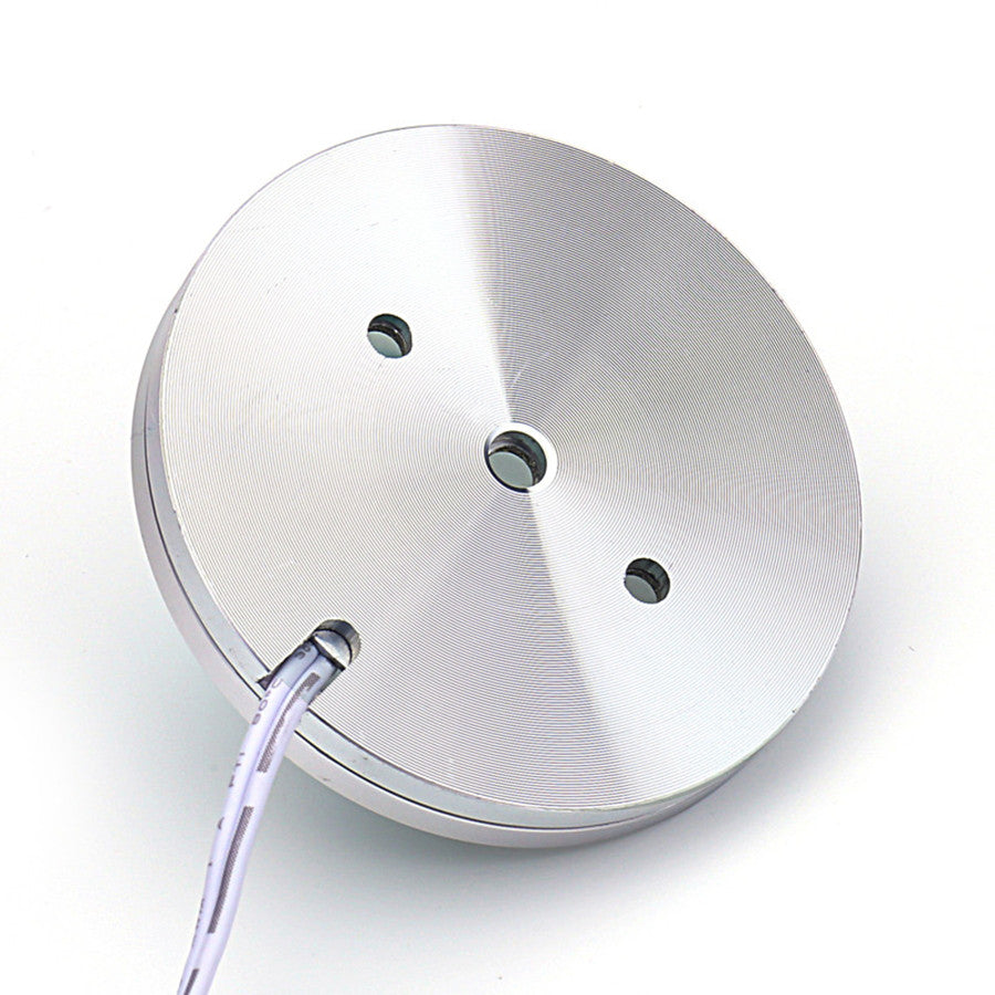 Linkable Under Cabinet LED Downlight Dimmable 8pcs Puck Lights+Wireless RF Remote Control Power Adapter RGB Decoration Lighting