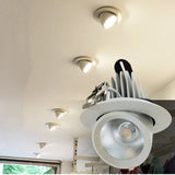 Dimmable LED Downlights Indoor Lighting 10W 15W 20W 30W, AC85-265V Adjustable 360° COB
