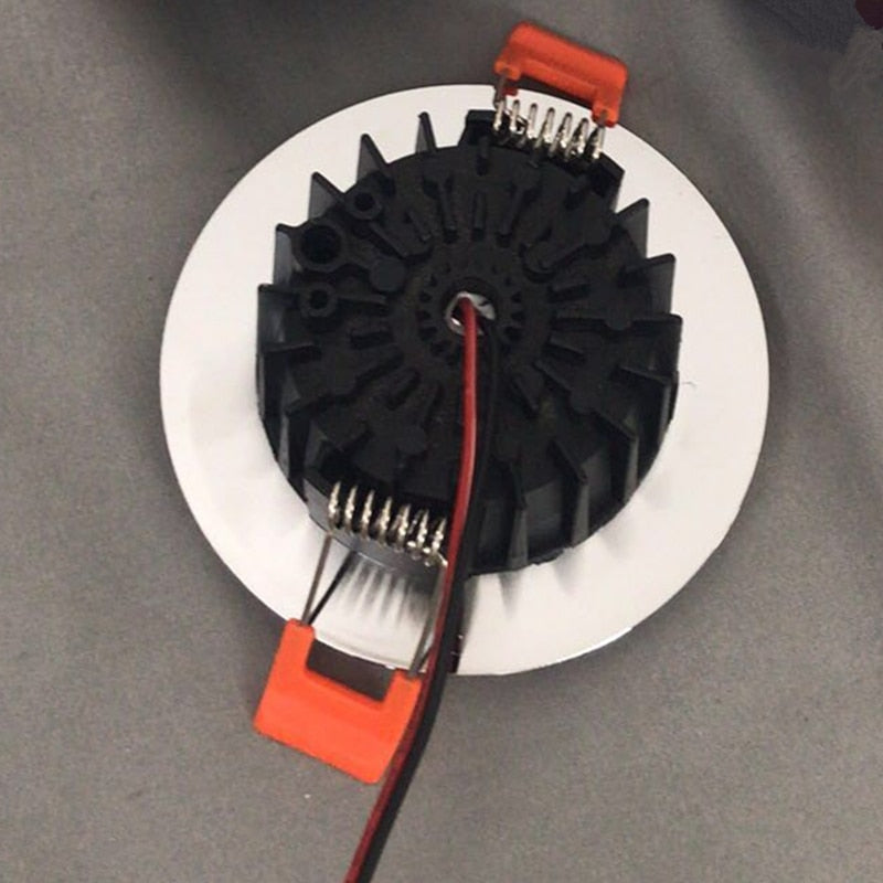 Tokili 24V DC LED Downlight 3W Cutout 65-70mm Frosted Diffuser Spring Clips Mount Full Aluminium Dome Light for RV Boat 4-Pack