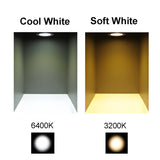 Tokili 24V DC LED Downlight 3W Cutout 65-70mm Frosted Diffuser Spring Clips Mount Full Aluminium Dome Light for RV Boat 4-Pack