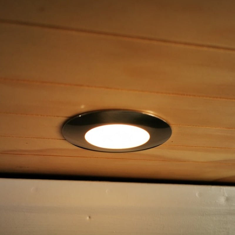 Tokili 24V DC LED Downlight 3W Cutout 65-70mm Frosted Diffuser Spring Clips Mount Full Aluminium Dome Light for RV Boat 4-Pack