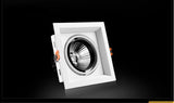 Super Bright Recessed square LED Dimmable Downlight COB 10w 20W 30w LED Spot light LED decoration Ceiling Lamp AC110V 220V