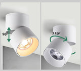 Rotation LED Downlights 7W 12W 15W 20W 30W COB LED Ceiling Spot Lights AC85~265V LED Wall Lamp Warm Cold White Indoor Lighting