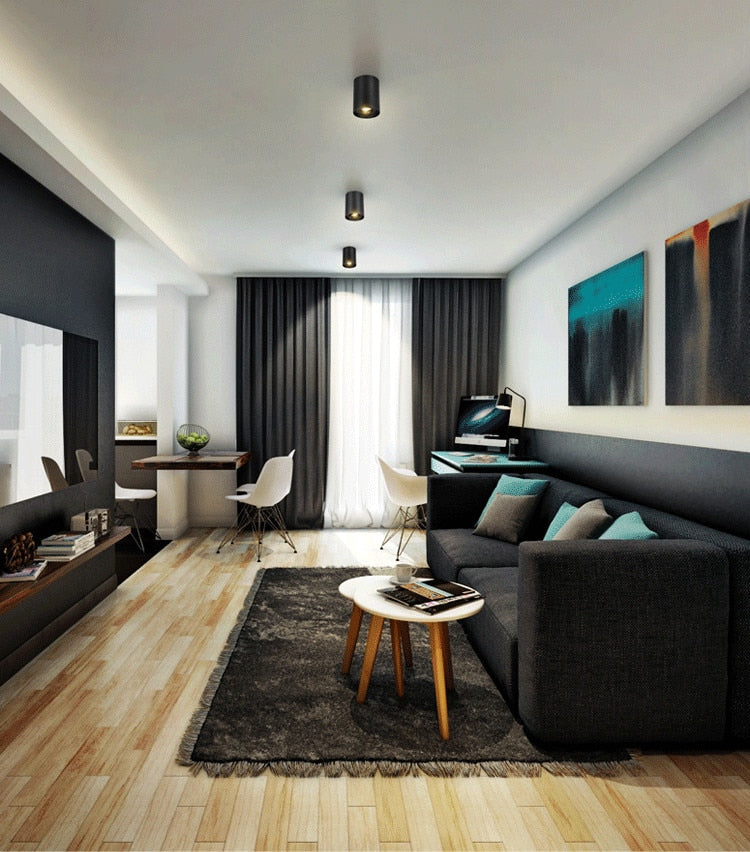 Dimmable Rotating 360° LED Downlights 7W 12W COB LED Ceiling Spot Lights GU10 Light Source LED Background Lamps Indoor Lighting