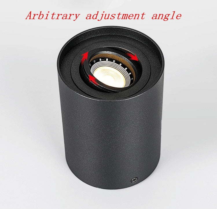 Dimmable Rotating 360° LED Downlights 7W 12W COB LED Ceiling Spot Lights GU10 Light Source LED Background Lamps Indoor Lighting