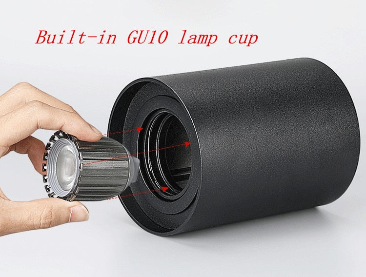 Dimmable Rotating 360° LED Downlights 7W 12W COB LED Ceiling Spot Lights GU10 Light Source LED Background Lamps Indoor Lighting