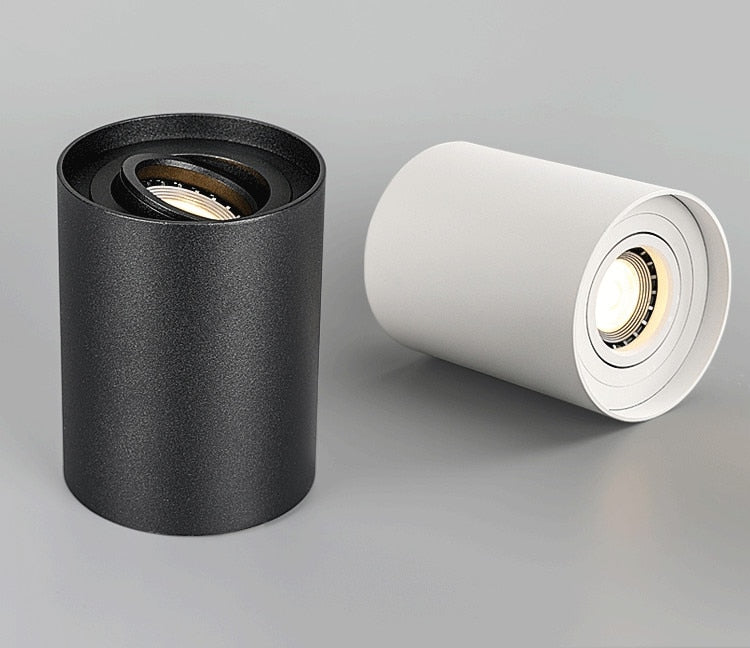 Dimmable Rotating 360° LED Downlights 7W 12W COB LED Ceiling Spot Lights GU10 Light Source LED Background Lamps Indoor Lighting