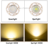 Dimmable Led Downlight Light COB Ceiling Spot Light 3W 5W 7W 9W Ceiling Recessed Lights Indoor Lighting Resin Body AC110V 220V