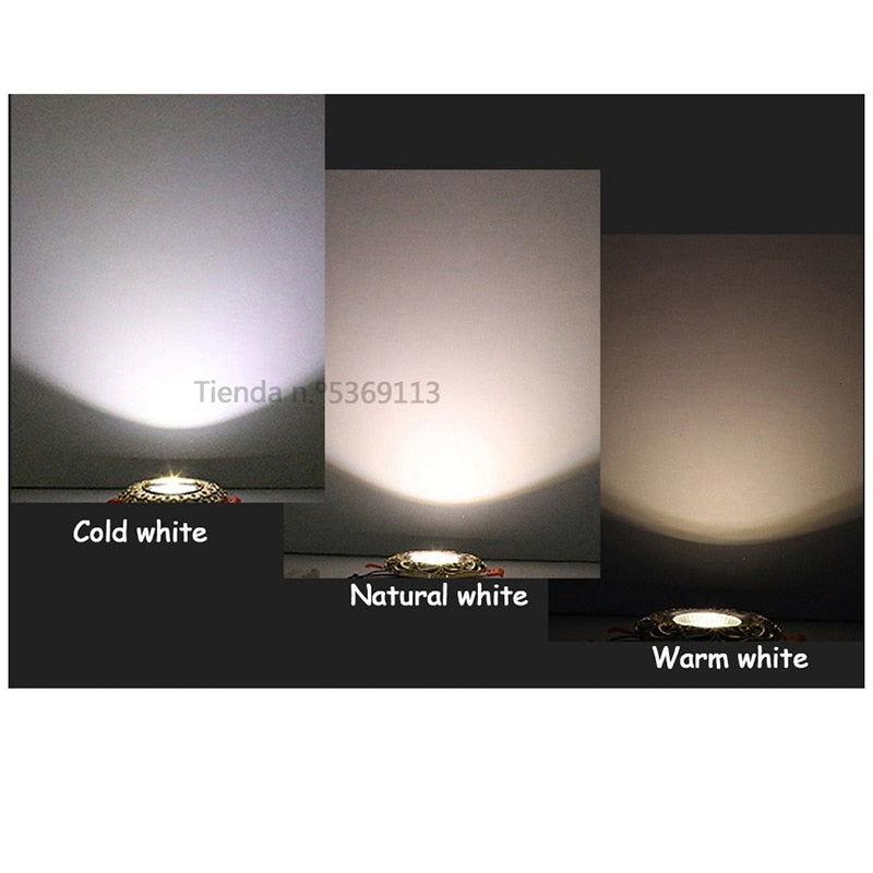 Dimmable Led Downlight Light COB Ceiling Spot Light 3W 5W 7W 9W Ceiling Recessed Lights Indoor Lighting Resin Body AC110V 220V