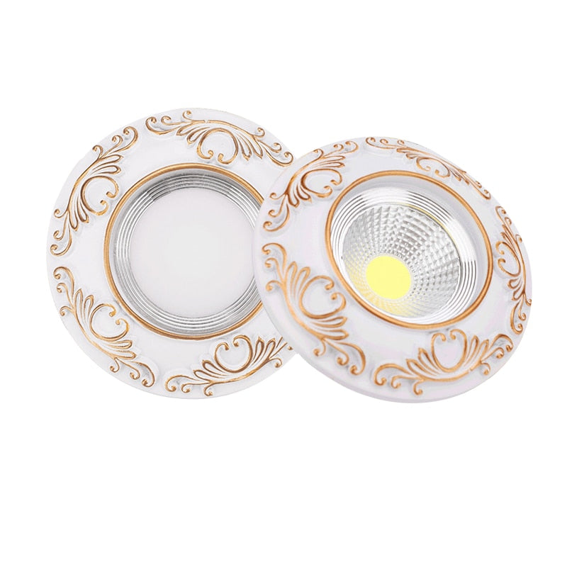 Dimmable Led Downlight Light COB Ceiling Spot Light 3W 5W 7W 9W Ceiling Recessed Lights Indoor Lighting Resin Body AC110V 220V