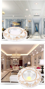 Dimmable Led Downlight Light COB Ceiling Spot Light 3W 5W 7W 9W Ceiling Recessed Lights Indoor Lighting Resin Body AC110V 220V