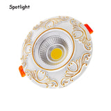 Dimmable Led Downlight Light COB Ceiling Spot Light 3W 5W 7W 9W Ceiling Recessed Lights Indoor Lighting Resin Body AC110V 220V