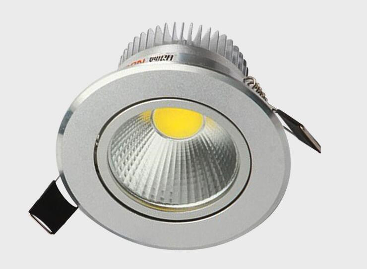 Super Bright Recessed LED Dimmable Downlight COB 3W 5W 7W 12W LED Spot light 100PCS/lot LED decoration Ceiling Lamp AC/DC 12V