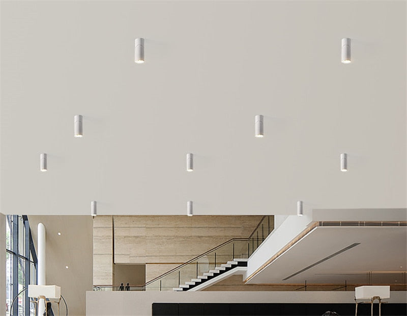 Surface mount downlight 3W 5W 7W 12W 15W, 360° rotating spotlight AC85-265V LED wall light COB downlight indoor lighting