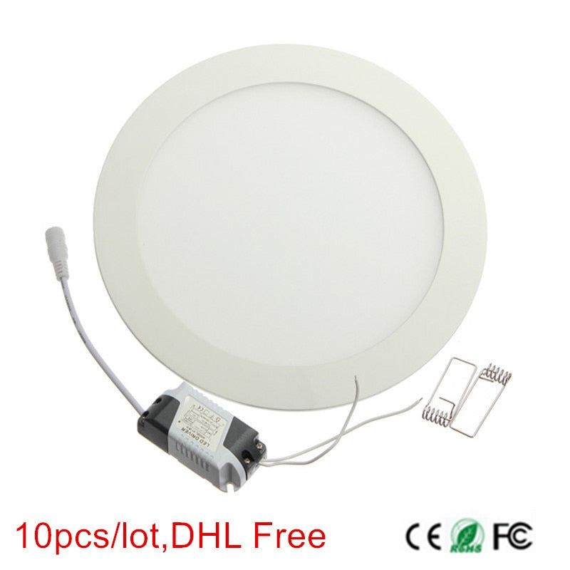 New arriver led panel light 3w/4w/6w/9w/12w/15w/25w low price high quality led downlight Panel light 10pcs/lot,DHL Free ship