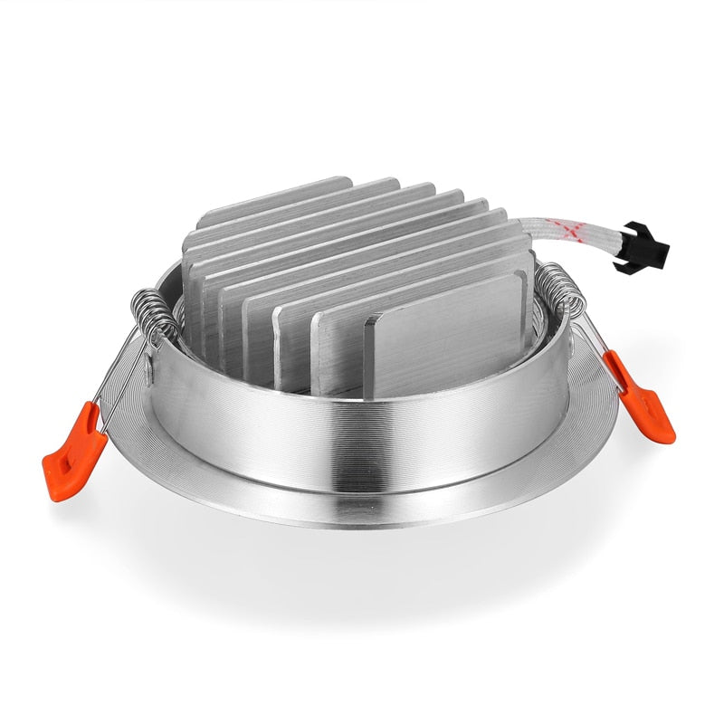 High power LED Downlight Recessed LED Spot light Lamp 3W 5W 7W 12W AC220V Aluminum Bulb For Living room bedroom Lighting