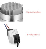 High power LED Downlight Recessed LED Spot light Lamp 3W 5W 7W 12W AC220V Aluminum Bulb For Living room bedroom Lighting