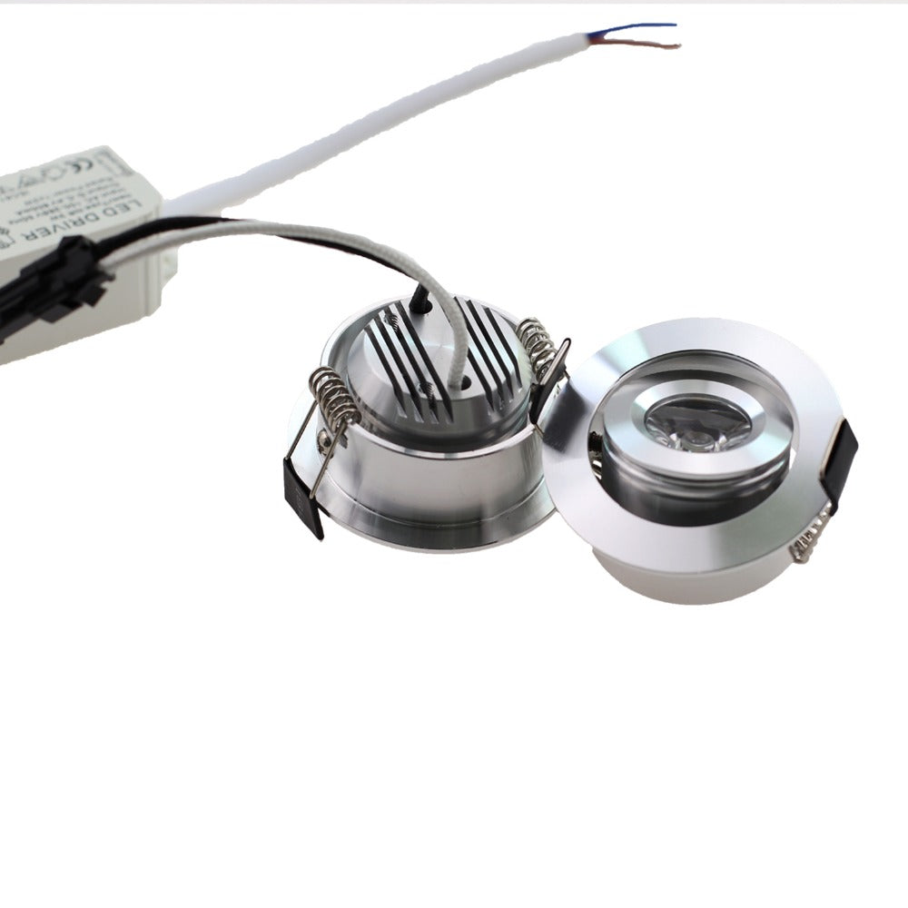 LED Downlight 3W AC/DC 10PCS LED ceiling lamp Adjustable Spot light Downlights Indooring Lighting