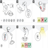 LED Downlight 3W AC/DC 10PCS LED ceiling lamp Adjustable Spot light Downlights Indooring Lighting