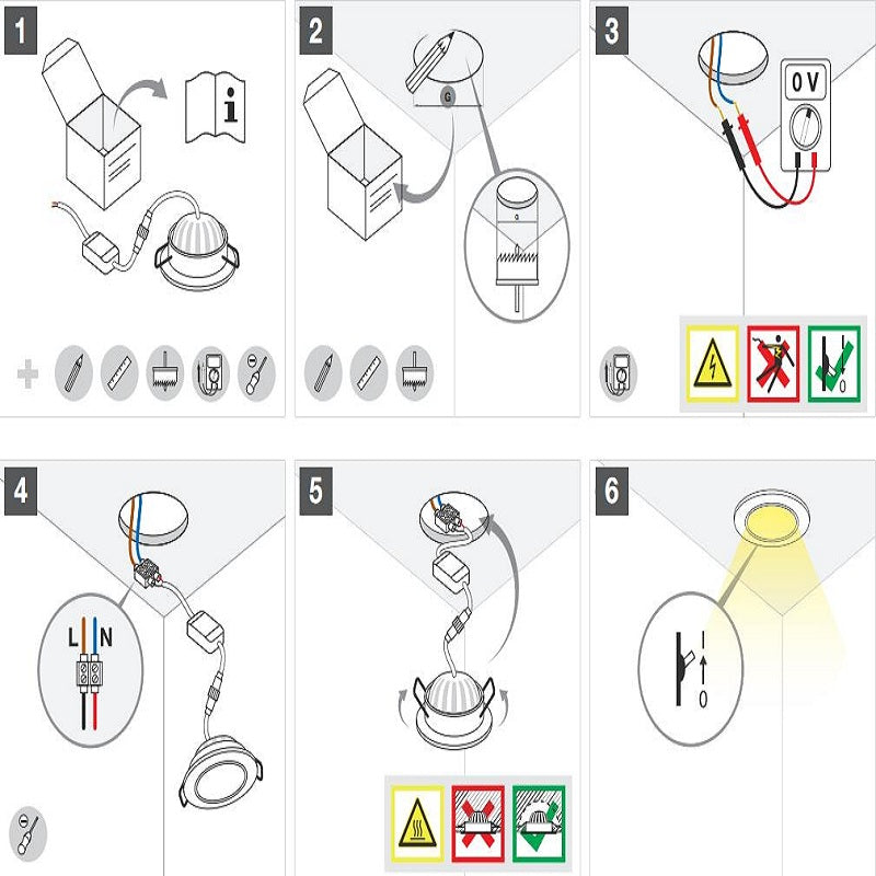 LED Downlight 3W AC/DC 10PCS LED ceiling lamp Adjustable Spot light Downlights Indooring Lighting