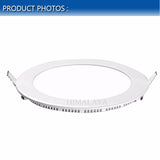 Toika 25pcs 12w led slim Downlight panel light Led Lamp Lights for home AC85V-265V Round 85mm