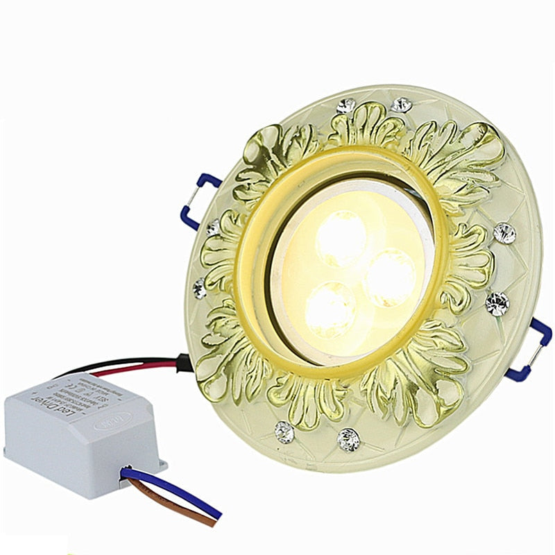 Vintage European LED Ceiling Downlight 5W 7W 220V Retro Round Recessed Ceiling Lamp Bulb Bedroom Kitchen Indoor LED Spot Light