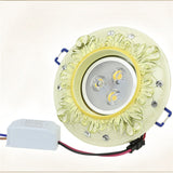 Vintage European LED Ceiling Downlight 5W 7W 220V Retro Round Recessed Ceiling Lamp Bulb Bedroom Kitchen Indoor LED Spot Light