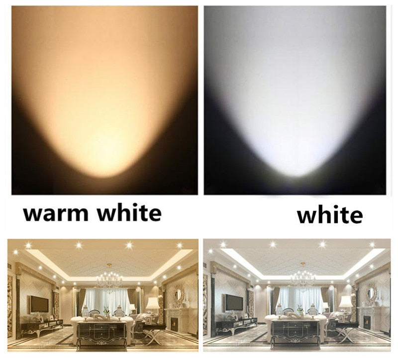 Vintage European LED Ceiling Downlight 5W 7W 220V Retro Round Recessed Ceiling Lamp Bulb Bedroom Kitchen Indoor LED Spot Light