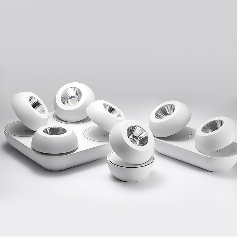 Dimmable Folding Rotating 360° LED Downlights 10W 20W 40W COB LED Ceiling Spot Lights AC85~265V LED LED Lamp Indoor Lighting