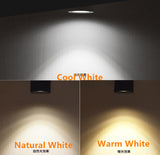 LED Downlights Recessed in Downlight LED Lighting COB 20W 15W Angle-adjustable+ AC110/220V Driver LED  Dimmable 6pcs