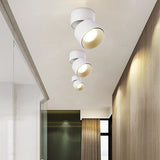 Foldable COB LED Downlight Surface Mounted Ceiling Lamp 360° Rotatable Background Spot Light For Clothes Shop Restaurant Cafe